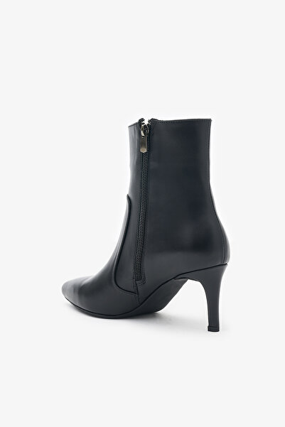 Louis Cardy Anita Siyah Hakiki Deri Kadın Topuklu Bot