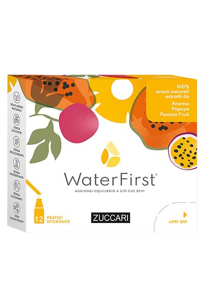 zuccari Waterfirst, Pineapple Papaya and Passion Fruit, 12 Sticks