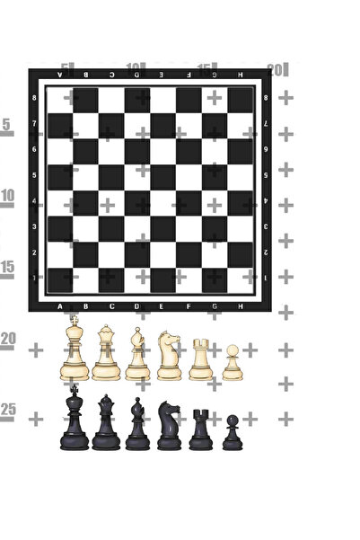 Lyroni Yenilebilir Şeker Kağıdı Satranç Temalı Pasta Süsleme