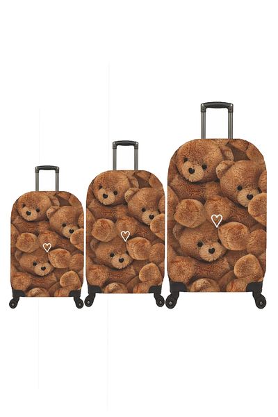 MY SARACİYE My 82 Teddy Bear - Saddleboard, Suitcase and Cabin Size Case Set