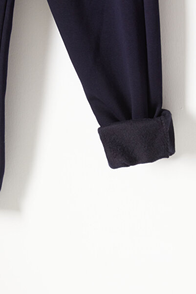 Cansın Mini Navy Blue Παιδικό Φούτερ με Τρείς Κλωστές με Ελαστική Μέση 16762