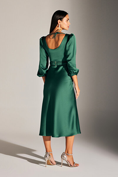 BETTY & SAM Heleny Özel Tasarım ZÜMRÜT YEŞİLİ Nişan Elbisesi