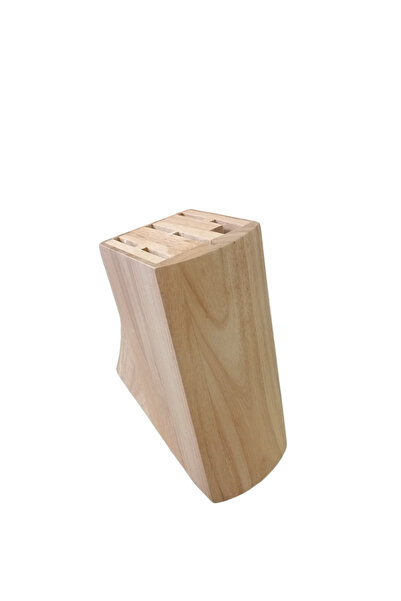 Russet Ahşap Mutfak Bıçak Standı 6 Gözlü (ALMAN) Bıçaklar Hariçtir