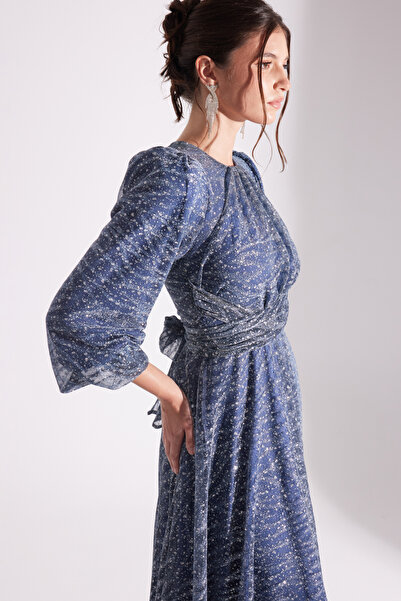 BETTY & SAM EDELINE Simli Maxi Boy Kloş Abiye