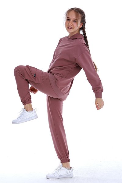 Cansın Mini Girl's Hooded Cargo Pocket Suit 10-5 Years 14169