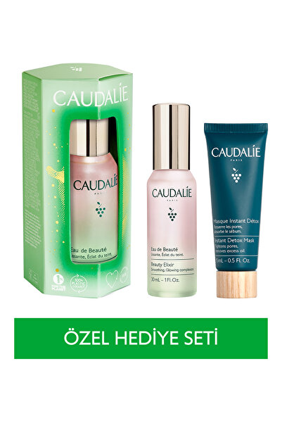 Caudalie Beauty Elixir & Detoks Maske İkilisi ( Beauty Elixir 30 ml + Detoks Maskesi 15 ml)