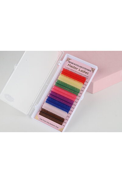 Master Lashes Renkli Ipek Kirpik 0.07 mm C Kıvrım 11 mm
