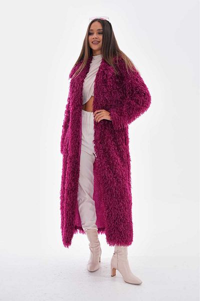 NAVY Bird Feather Long Coat