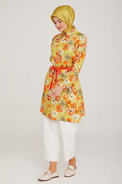 Armine Green Tunic - Model 22K4837