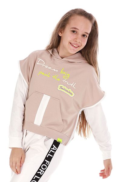 Cansın Mini Hanorac body cu glugă pentru fete 10-15 14153