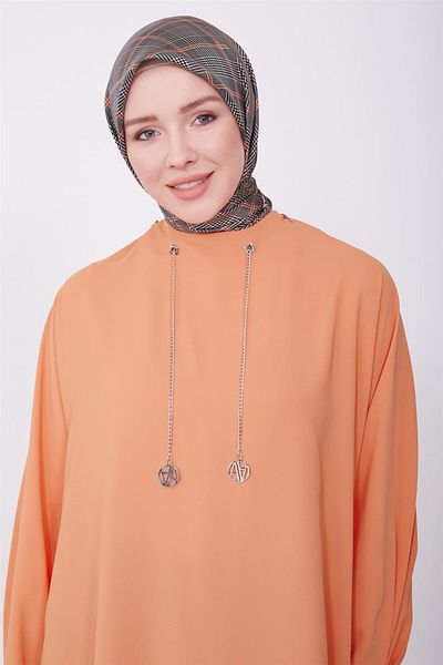 Armine Chain Tunic with Mandarin Logo - 23K4702