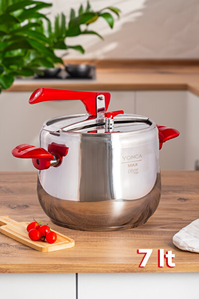 Lines Güveç Düdüklü Tencere Yonca - Kırmızı