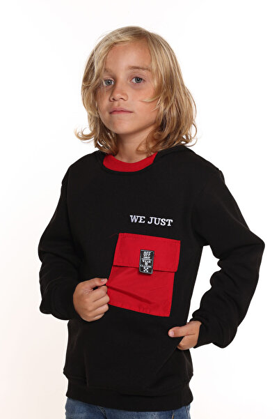 Cansın Mini Φούτερ με κουκούλα για αγόρια με φλις 9-14 ετών 14157