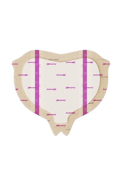 MÖLNLYCKE HEALTH CARE غطاء جرح من السيليكون من Mepilex Border Sacrum مقاس 22 × 25 سم
