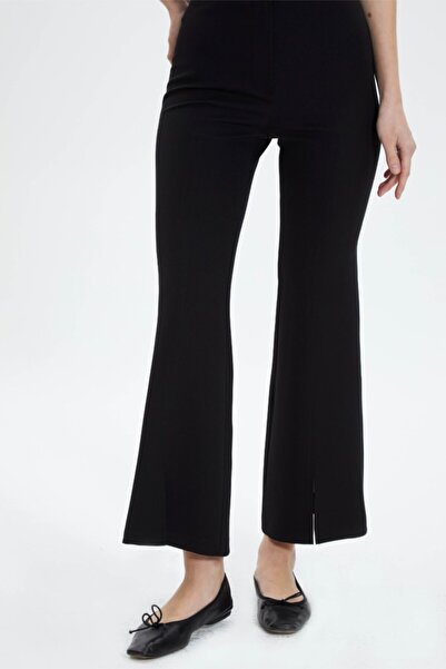 Selen Giyim Paçası Yırtmaçlı İspanyol Paça Pantolon