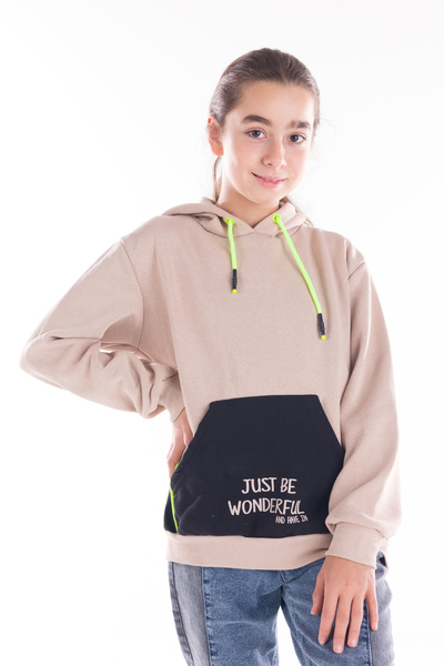 Cansın Mini Girls' Hooded Sweatshirt 14164