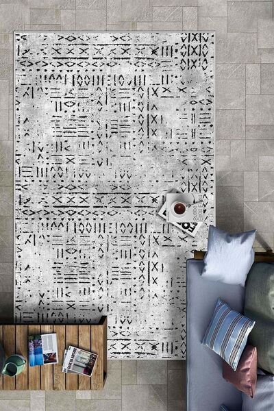 West Home Dijital Baskı Yıkanabilir Kaymaz Taban Mutfak Halısı Salon Halısı Ve Yolluk