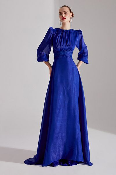 BETTY & SAM POLINA Saks Balloon Sleeve Flared Dress