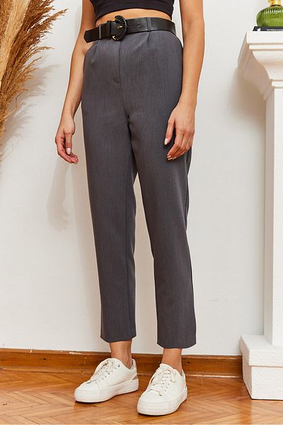 Bianco Lucci Gestrickte Atlas-Hose mit Schnallendetail für Damen 3868 60361006