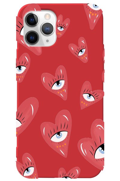 WANNA PROTECT iPhone 12 Pro Max Red Inside Velvet Heart Eye Girl Power Patter...