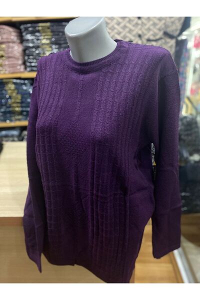 TCR Kadın Triko Yuvarlak Yaka Kardelen Kazak
