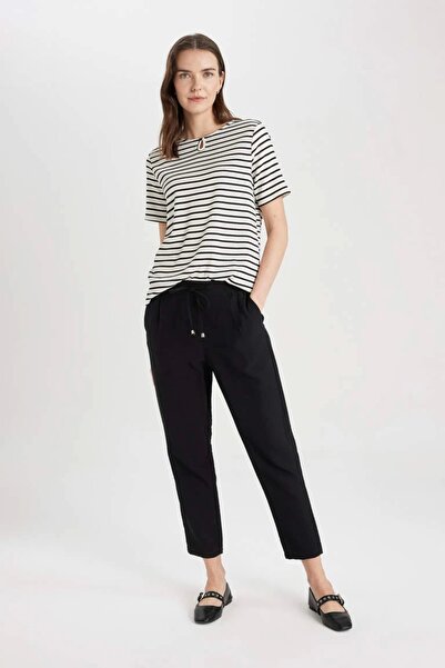 DeFacto R0433 Ψηλόμεσο παντελόνι Jogger με τσέπες