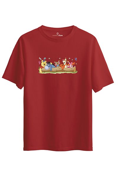 Oweear Unisex Winnie-The-Pooh - Oversize T-Shirt