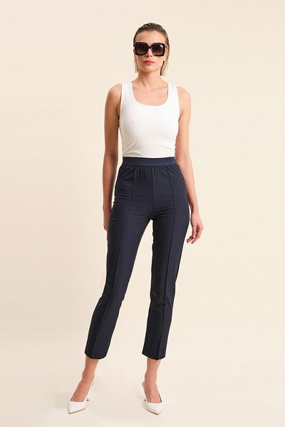 VERDA Lycra Trousers with Elastic Waist