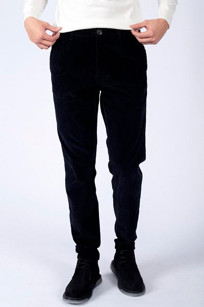 Lee Cooper Ανδρικό υφαντό παντελόνι Rodger μαύρο