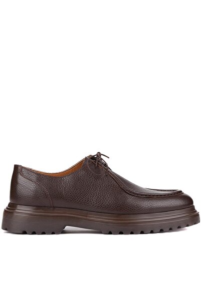 Shoetyle - Brown Leather Lace-Up Men's Casual Shoes 250-1617