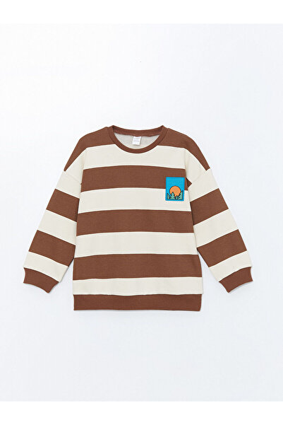 LC Waikiki Χοντρό μωρό φούτερ με στάμπα με λαιμόκοψη