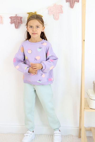 Harika KIDS Комплект анцуг с 3 нишки за момиче с плодови шарки