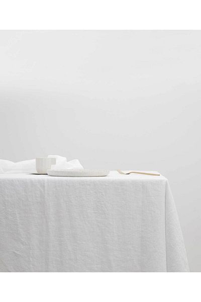 Yazz Atelier White 100% Cotton Tablecloth