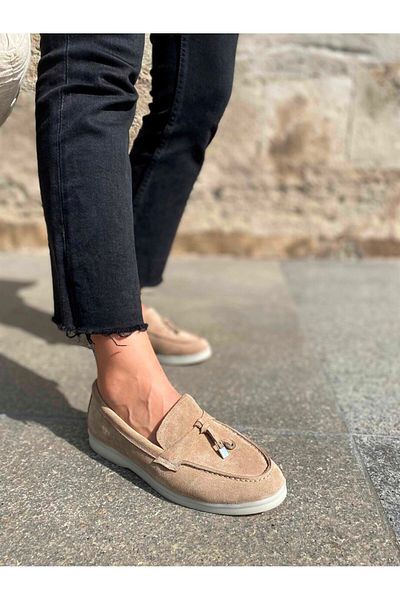NILUFARR Lou Biscuit Genuine Suede Women's Casual Shoes