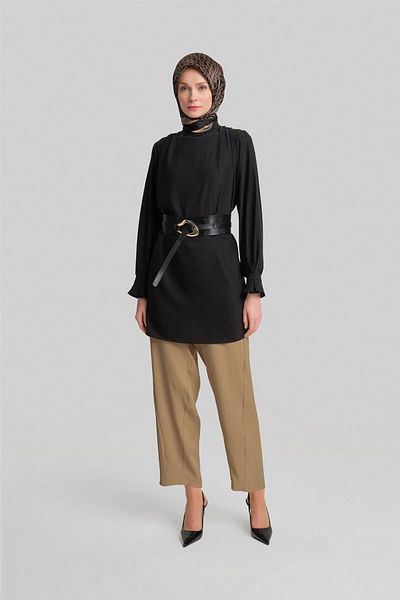 Armine Pantaloni cu croială asimetrică și cupe 24y2609 - Biscuiți