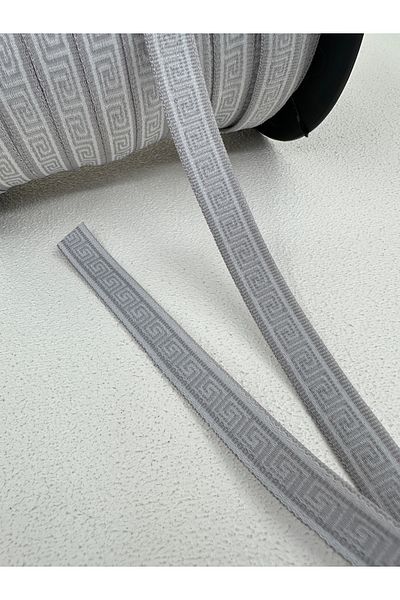 paşateks since 1995 şekil 1.2 cm Jacquard Rubber-5 Meters-Grey