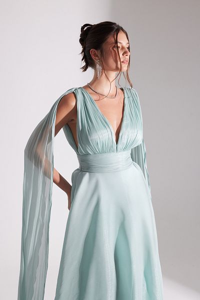 BETTY & SAM Emily Water Green Floused Night Dress