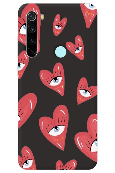 WANNA PROTECT Xiaomi Redmi Note 8 Black Inside Velvet Heart Eye Girl Power Pa...