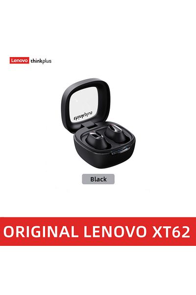 LENOVO XT62 black Lenovo Original XT62 Earphone Bluetooth 5.3 Wireless Earbuds Low Latency Headphones Mini