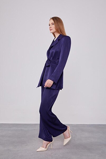 Levidor Σετ μπουφάν με σχέδιο χαλαζία σε μπλε ναυτικό χρώμα