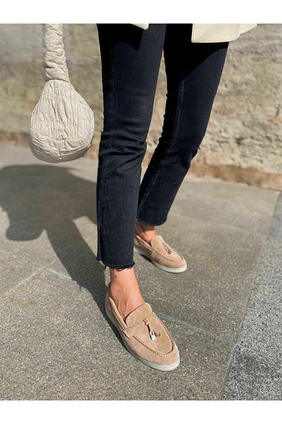 NILUFARR Lou Biscuit Genuine Suede Women's Casual Shoes