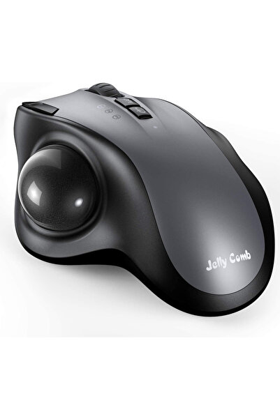 Choice Gray Jomaa Trackball Mouse Bluetooth+2.4G Dual Mode Rechargeable Wirel...