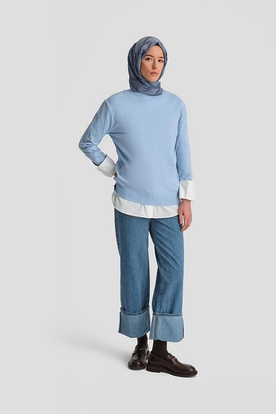 Armine Παντελόνι τζιν γαλάζιο - 24kd3410