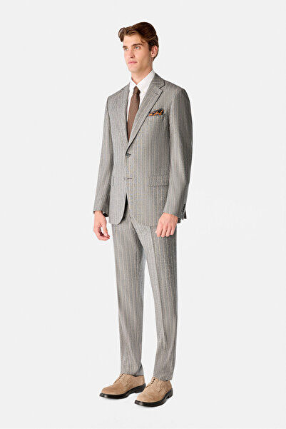 W Collection GRİ DÜĞMELİ TAKIM ELBİSE