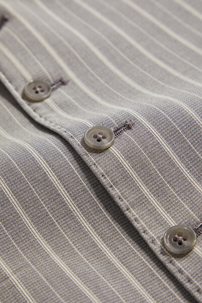 W Collection Gray Buttoned Cotton/Wool Vest