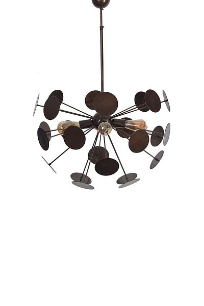 Luzarana Luxury Chandelier - Rosso Antique Metal Body Design