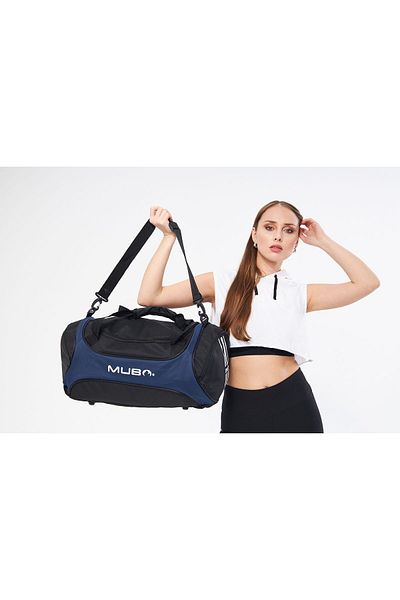MUBO Original Unisex 3 Compartment Front Zipper Long Strap Large Volume Travel Fitness Sports Bag