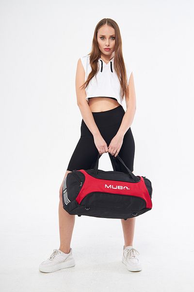 MUBO Original Unisex 3 Compartment Front Zipper Long Strap Large Volume Travel Fitness Sports Bag
