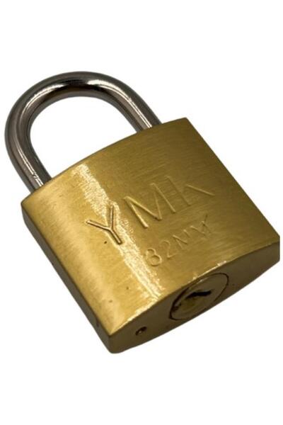 YMK قفل تعليق مع خطاف قصير أصفر اللون 32 مم