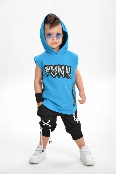 elfanto kıds elfanto kids 2 Piece Men's Tracksuit Set